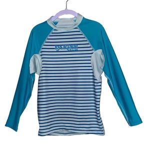 Dakine Girls Classic Snug Fit Surf Swim Shirt Size 12 Bay Islands UPF 50+ NWOT